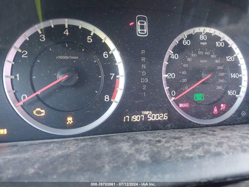 2011 Honda Accord 2.4 Ex-L VIN: 1HGCS1B8XBA002627 Lot: 39703861