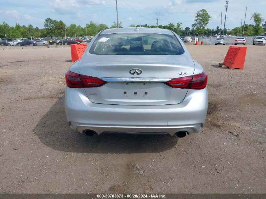 2020 Infiniti Q50 Luxe Awd VIN: JN1EV7AR3LM252838 Lot: 39703873