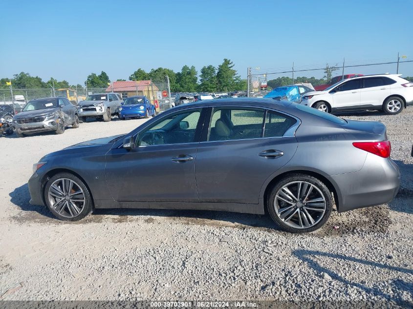 2014 Infiniti Q50 Sport VIN: JN1BV7AR1EM682308 Lot: 39703901