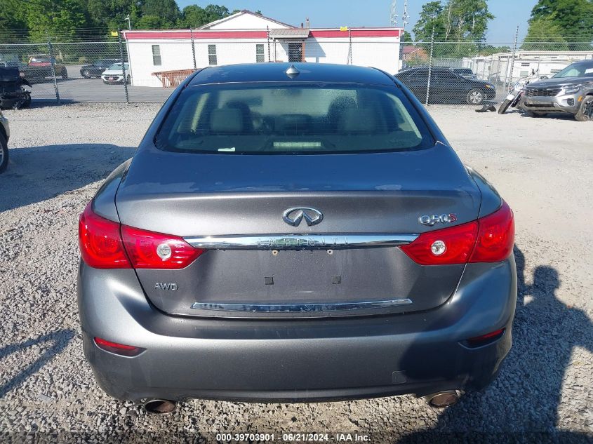 2014 Infiniti Q50 Sport VIN: JN1BV7AR1EM682308 Lot: 39703901