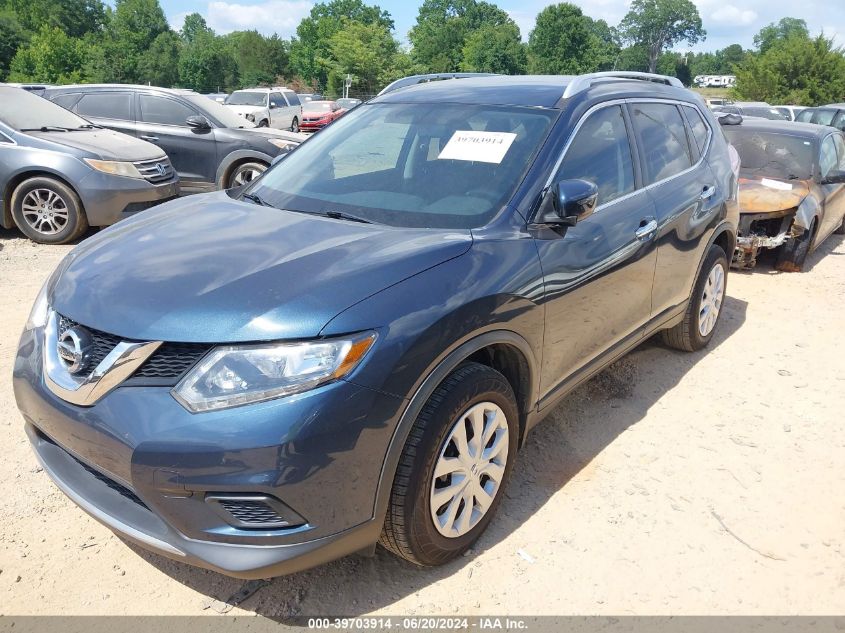 2016 Nissan Rogue S VIN: JN8AT2MTXGW027407 Lot: 39703914