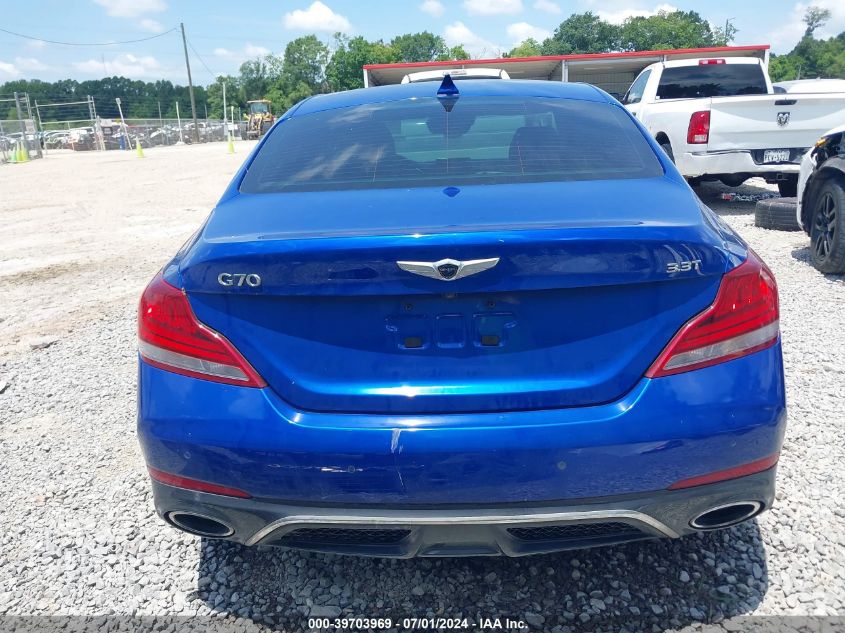 2019 Genesis G70 3.3T Advanced VIN: KMTG34LE6KU019783 Lot: 39703969