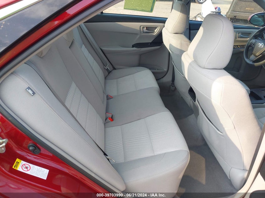 2015 Toyota Camry Le VIN: 4T1BF1FK2FU909599 Lot: 39703990