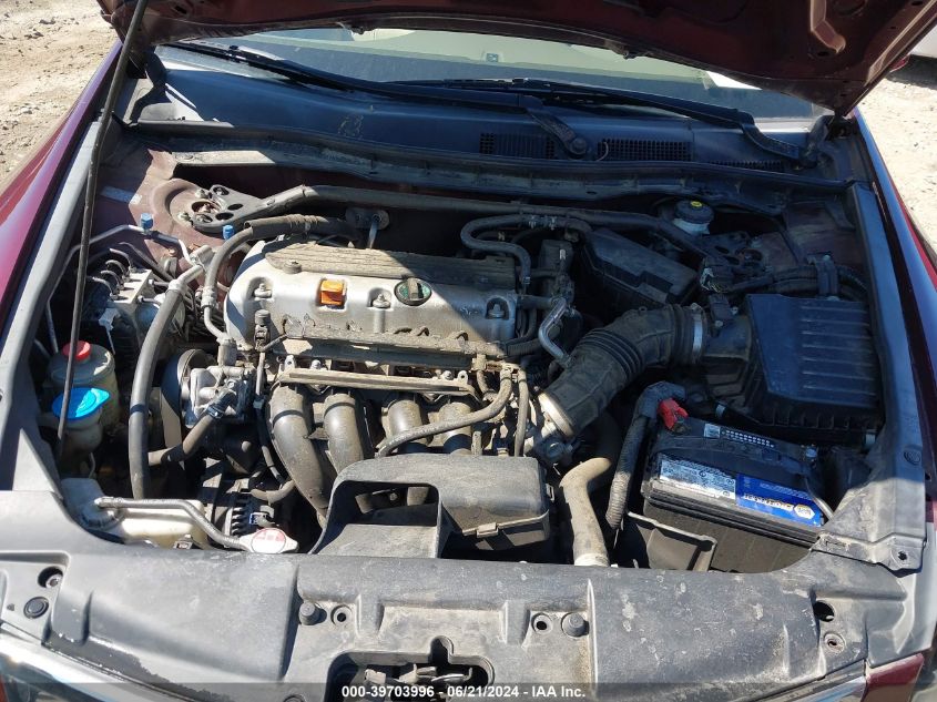 2010 Honda Accord 2.4 Ex-L VIN: 1HGCP2F83AA056304 Lot: 39703996