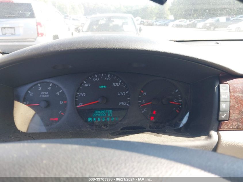 2009 Chevrolet Impala Ls VIN: 2G1WB57K991235581 Lot: 39703998