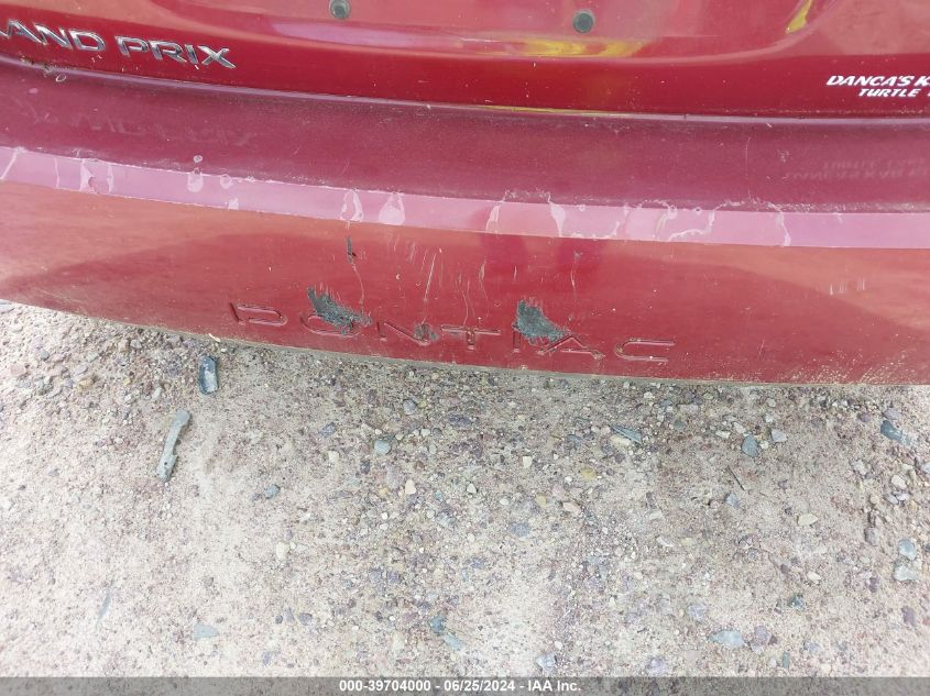 2006 Pontiac Grand Prix VIN: 2G2WP552561141371 Lot: 39704000