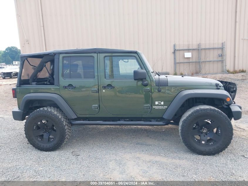 1J4GA39157L182550 2007 Jeep Wrangler Unlimited X