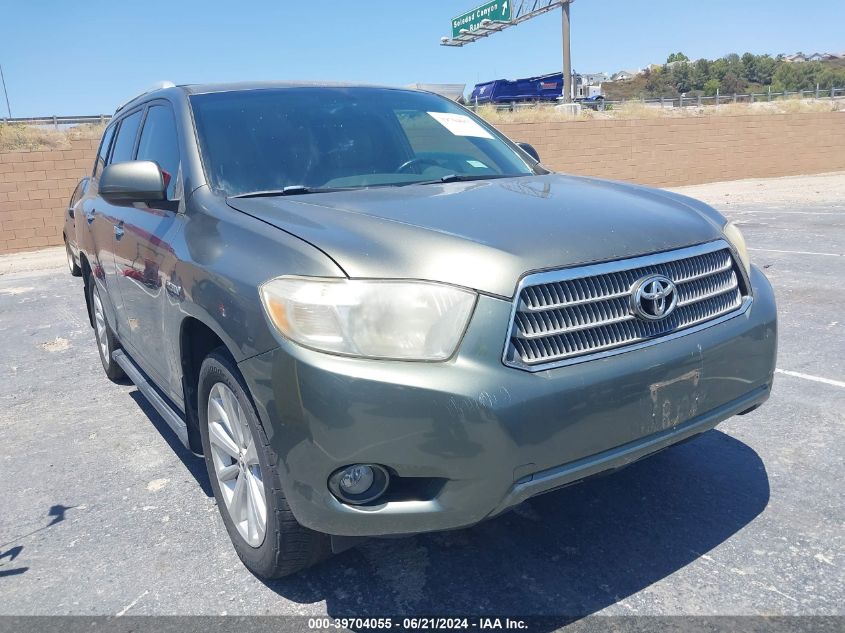 2008 Toyota Highlander Hybrid Limited VIN: JTEEW44A282006392 Lot: 39704055