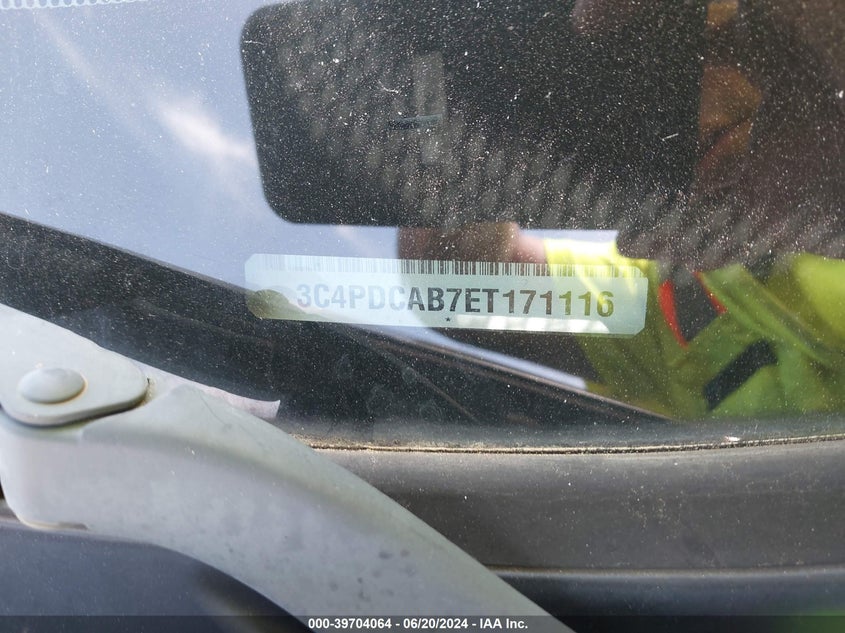 2014 Dodge Journey American Value Pkg VIN: 3C4PDCAB7ET171116 Lot: 39704064