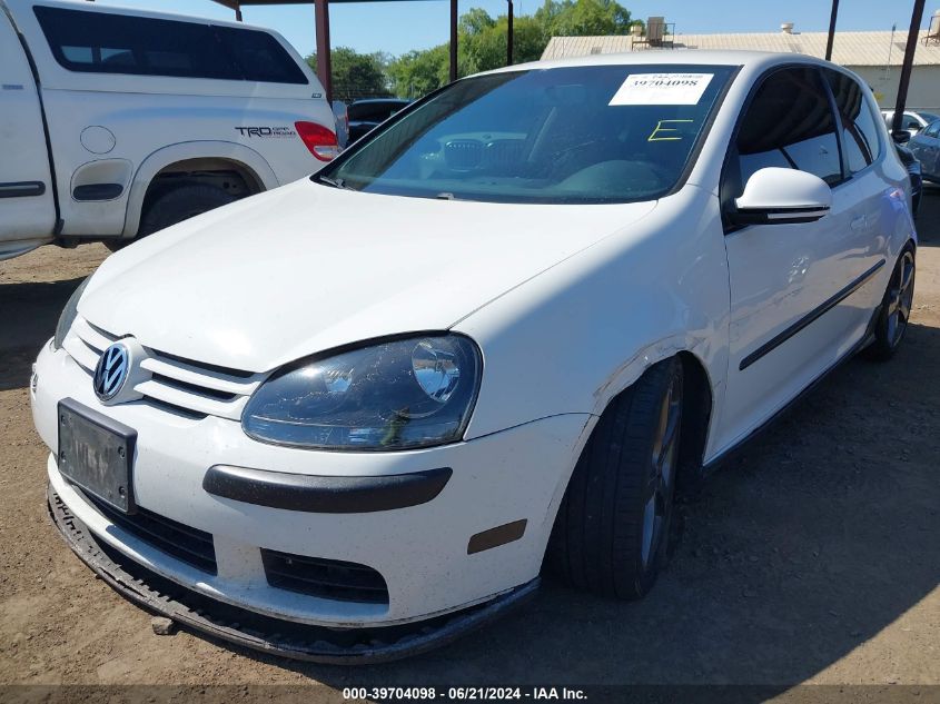 2007 Volkswagen Rabbit VIN: WVWBR71K77W109456 Lot: 39704098