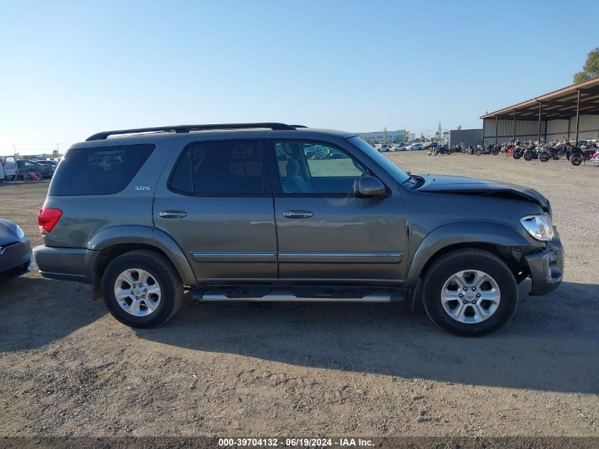 2005 Toyota Sequoia Sr5 V8 VIN: 5TDZT34AX5S261997 Lot: 39704132