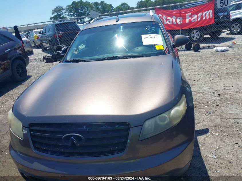 2005 Infiniti Fx35 VIN: JNRAS08U65X102374 Lot: 39704169