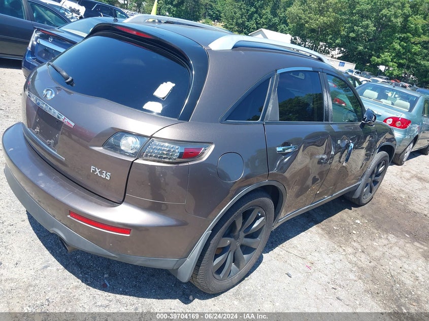 2005 Infiniti Fx35 VIN: JNRAS08U65X102374 Lot: 39704169