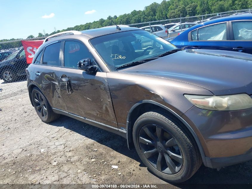 2005 Infiniti Fx35 VIN: JNRAS08U65X102374 Lot: 39704169