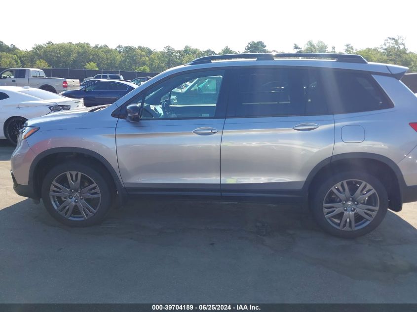 2019 Honda Passport Elite VIN: 5FNYF8H00KB013887 Lot: 39704189