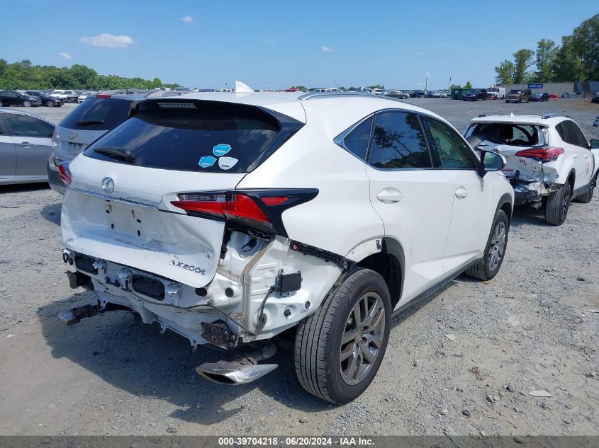 2016 Lexus Nx 200T VIN: JTJBARBZ8G2056737 Lot: 39704218