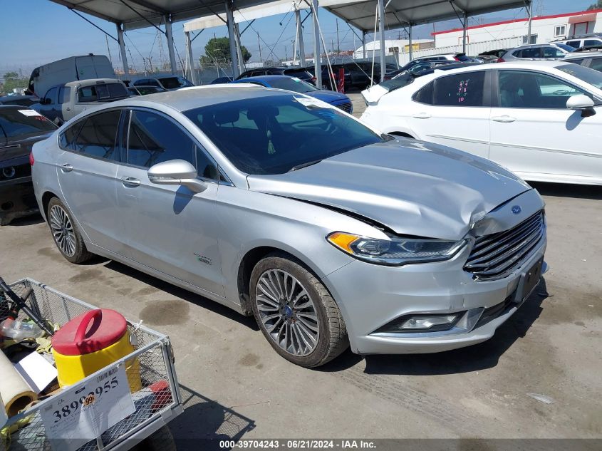 2017 Ford Fusion Se Phev VIN: 3FA6P0PUXHR129735 Lot: 39704243