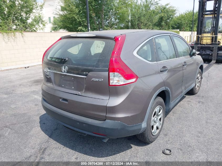 2013 Honda Cr-V Lx VIN: 5J6RM4H37DL045159 Lot: 39704268