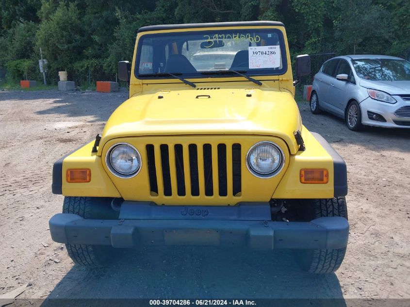 2001 Jeep Wrangler Sport VIN: 1J4FA49S91P375892 Lot: 39704286