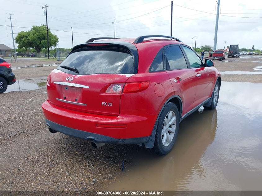 2004 Infiniti Fx35 VIN: JNRAS08U94X106630 Lot: 39704308