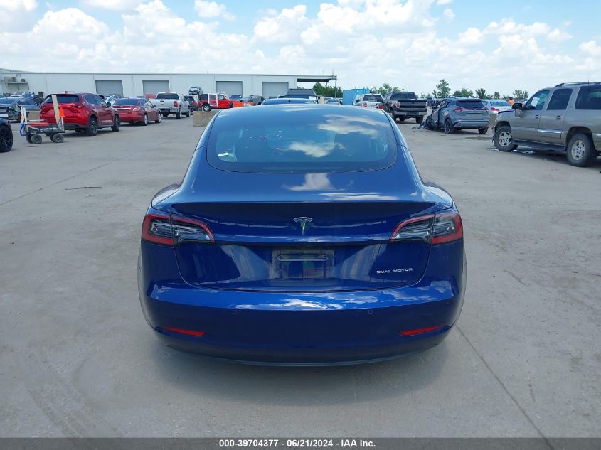 2021 Tesla Model 3 Long Range Dual Motor All-Wheel Drive VIN: 5YJ3E1EB9MF066228 Lot: 39704377