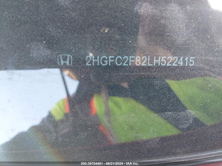 2020 HONDA CIVIC SPORT - 2HGFC2F82LH522415