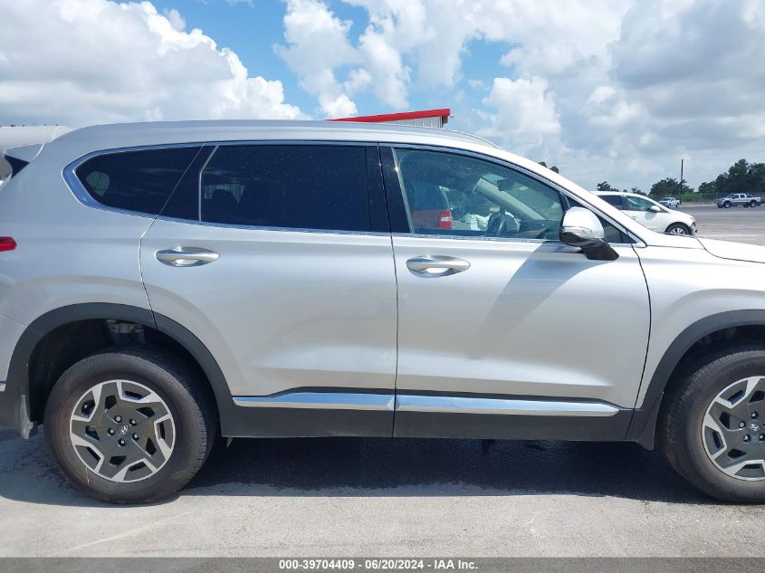 2022 Hyundai Santa Fe Hybrid Blue VIN: KM8S2DA19NU058069 Lot: 39704409