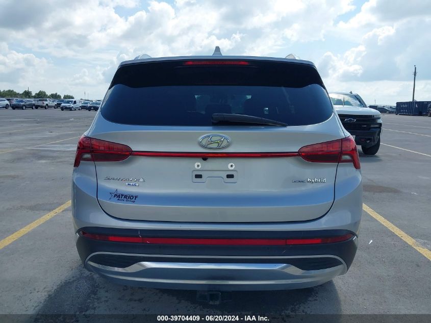 2022 Hyundai Santa Fe Hybrid Blue VIN: KM8S2DA19NU058069 Lot: 39704409