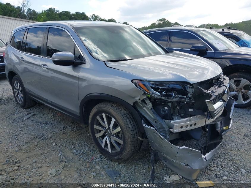 2019 Honda Pilot Ex-L VIN: 5FNYF5H46KB030744 Lot: 39704413