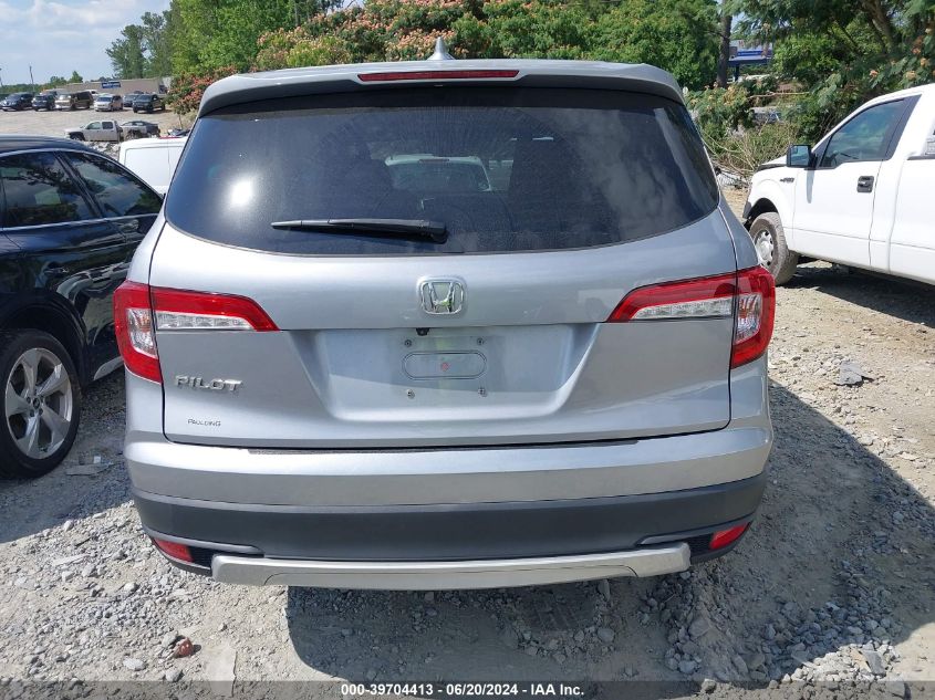 2019 Honda Pilot Ex-L VIN: 5FNYF5H46KB030744 Lot: 39704413