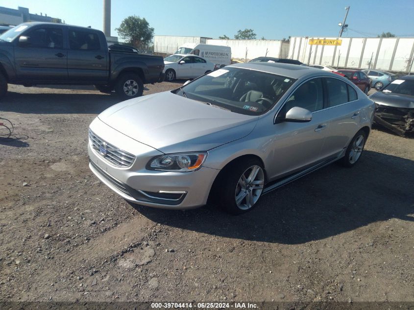 2014 Volvo S60 T5 VIN: YV1612FS3E2275962 Lot: 39704414