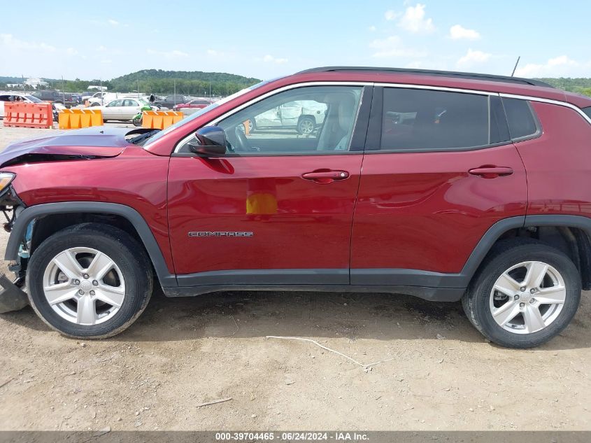 2022 Jeep Compass Latitude 4X4 VIN: 3C4NJDBB4NT125375 Lot: 39704465
