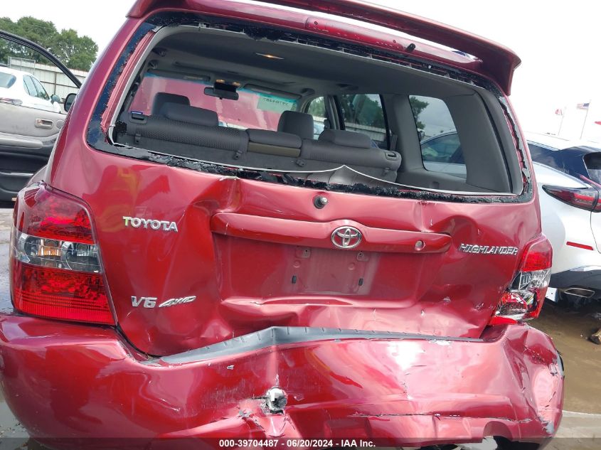 2007 Toyota Highlander V6 VIN: JTEHP21A570199294 Lot: 39704487