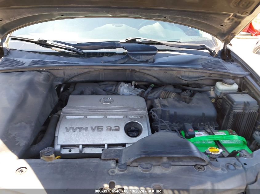 2004 Lexus Rx 330 VIN: JTJHA31U940016428 Lot: 39704548