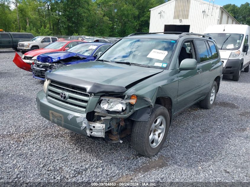 2007 Toyota Highlander VIN: JTEHD21AX70045964 Lot: 39704553