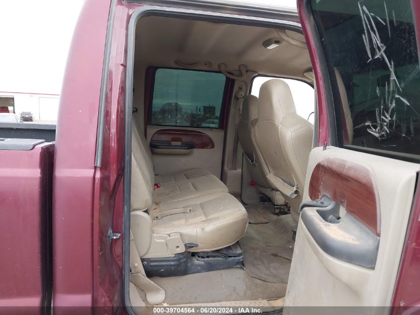 2006 Ford Super Duty F-350 Srw Xl/Xlt/Lariat/King Ranch/Amarillo/Harley-Davidson VIN: 1FTWW31P36EB84593 Lot: 39704564