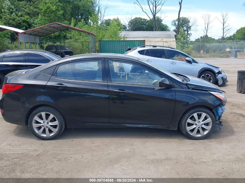2014 Hyundai Accent Gls VIN: KMHCU4AE4EU768689 Lot: 39704588