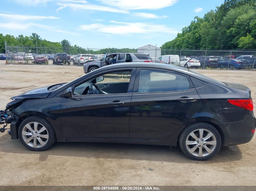 2014 Hyundai Accent Gls VIN: KMHCU4AE4EU768689 Lot: 39704588