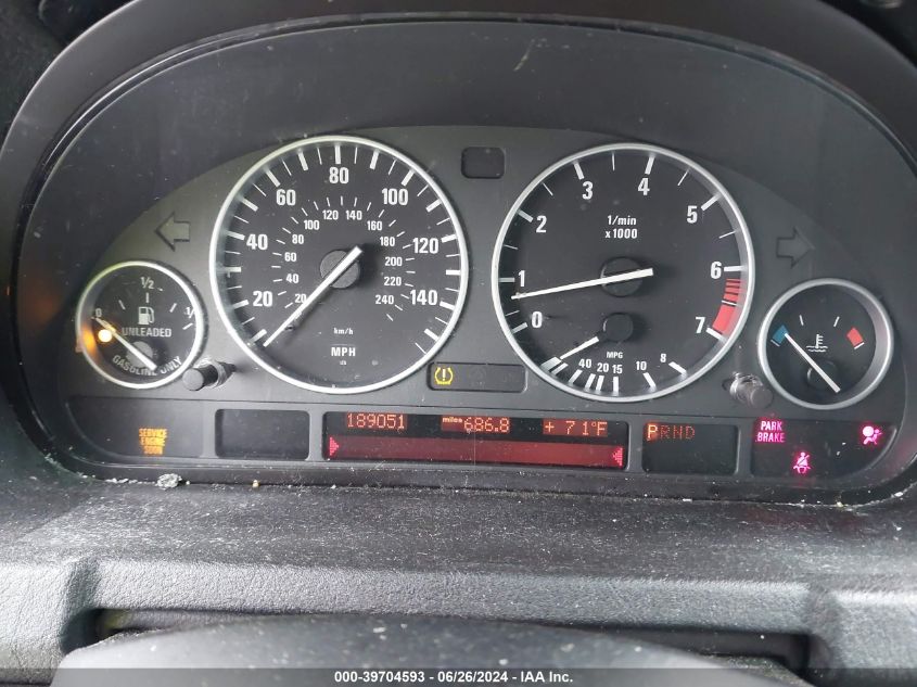 2006 BMW X5 3.0I VIN: 5UXFA13506LY36403 Lot: 39704593