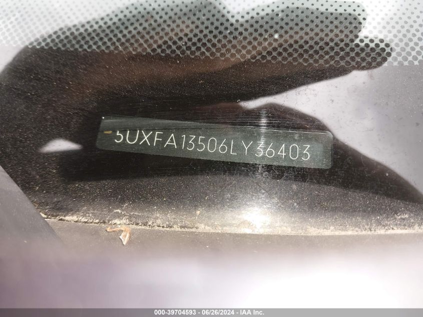 2006 BMW X5 3.0I VIN: 5UXFA13506LY36403 Lot: 39704593
