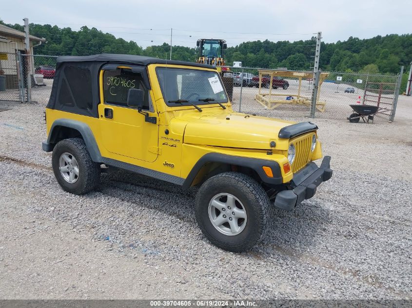 2002 Jeep Wrangler Se VIN: 1J4FA29P02P746312 Lot: 39704605