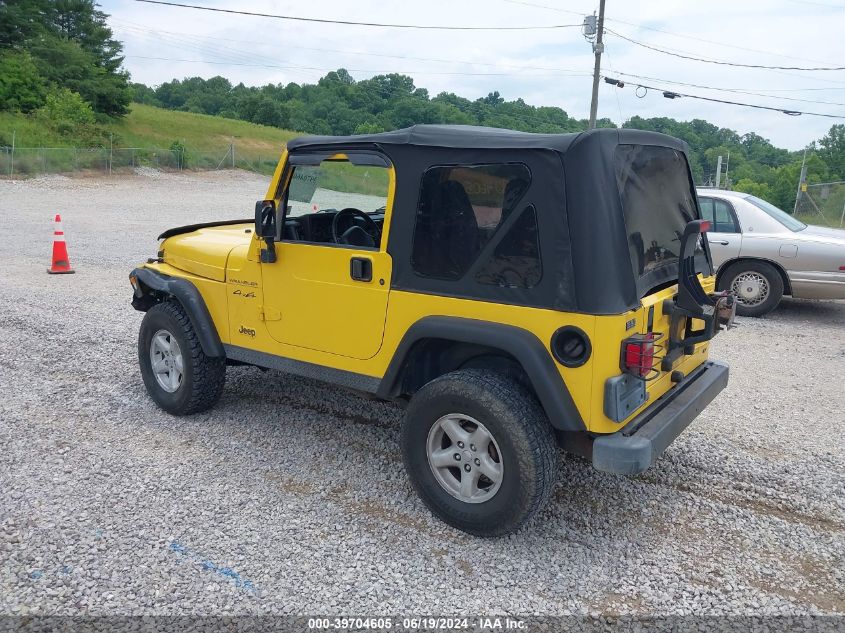 2002 Jeep Wrangler Se VIN: 1J4FA29P02P746312 Lot: 39704605