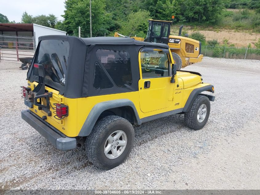 2002 Jeep Wrangler Se VIN: 1J4FA29P02P746312 Lot: 39704605