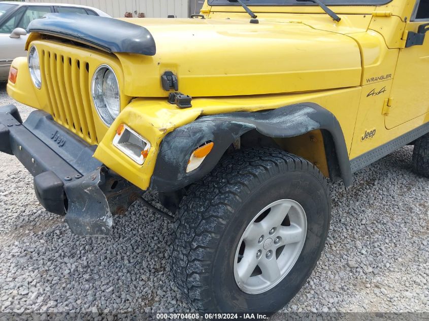 2002 Jeep Wrangler Se VIN: 1J4FA29P02P746312 Lot: 39704605