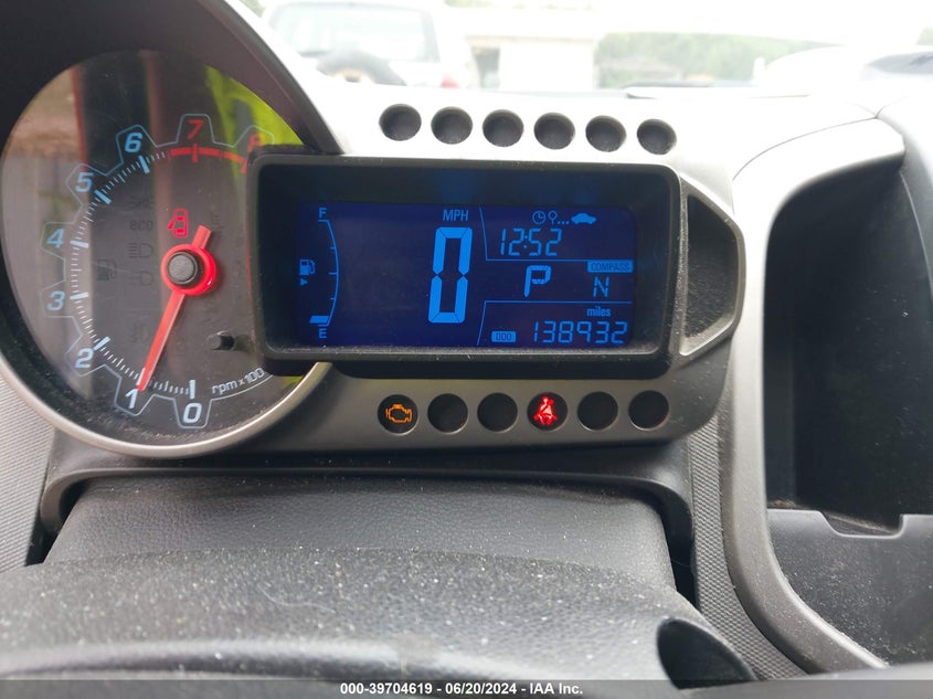 2012 Chevrolet Sonic 2Lt VIN: 1G1JC5SH9C4179947 Lot: 39704619