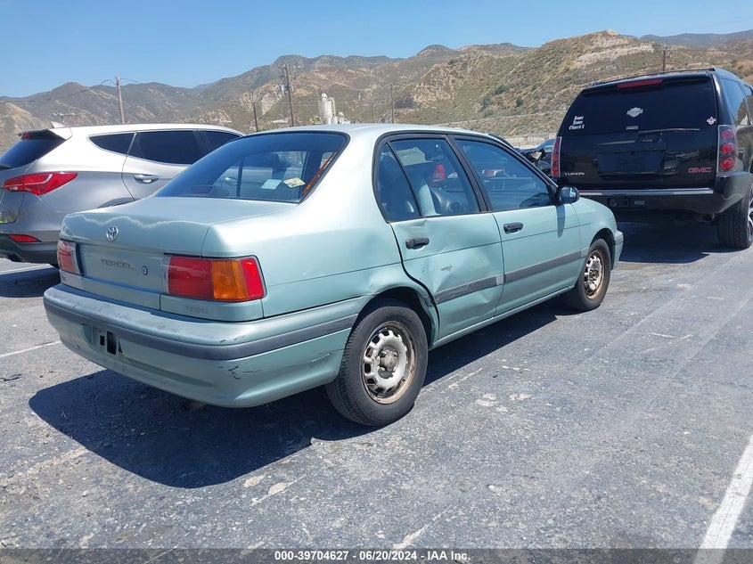 1992 Toyota Tercel Deluxe VIN: JT2EL43A4N0195142 Lot: 39704627