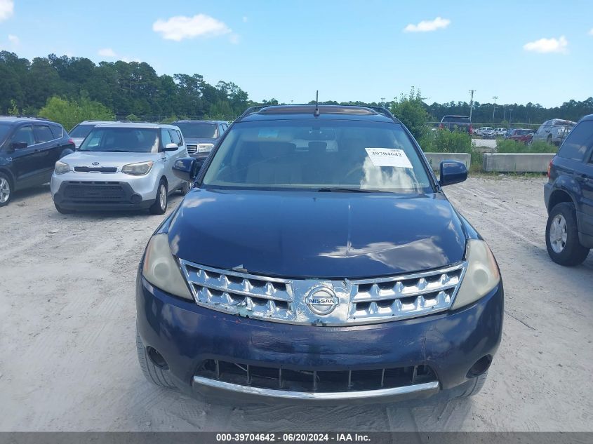 2006 Nissan Murano Sl VIN: JN8AZ08W46W540724 Lot: 39704642