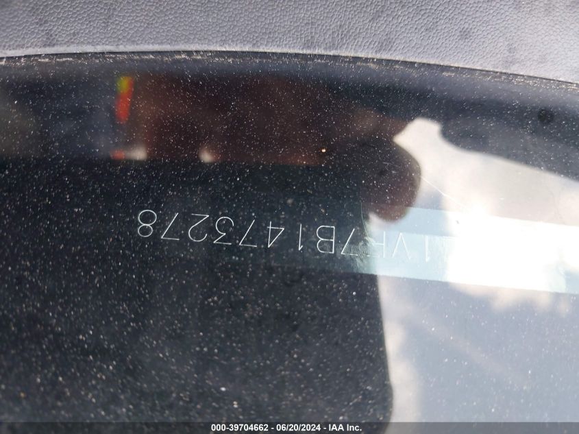 2011 Mazda Mazda3 I Touring VIN: JM1BL1VF7B1473278 Lot: 39704662