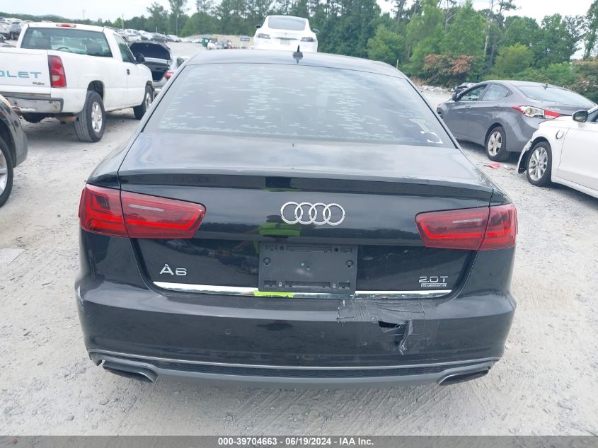 2016 Audi A6 2.0T Premium Plus VIN: WAUGFAFC8GN082218 Lot: 39704663