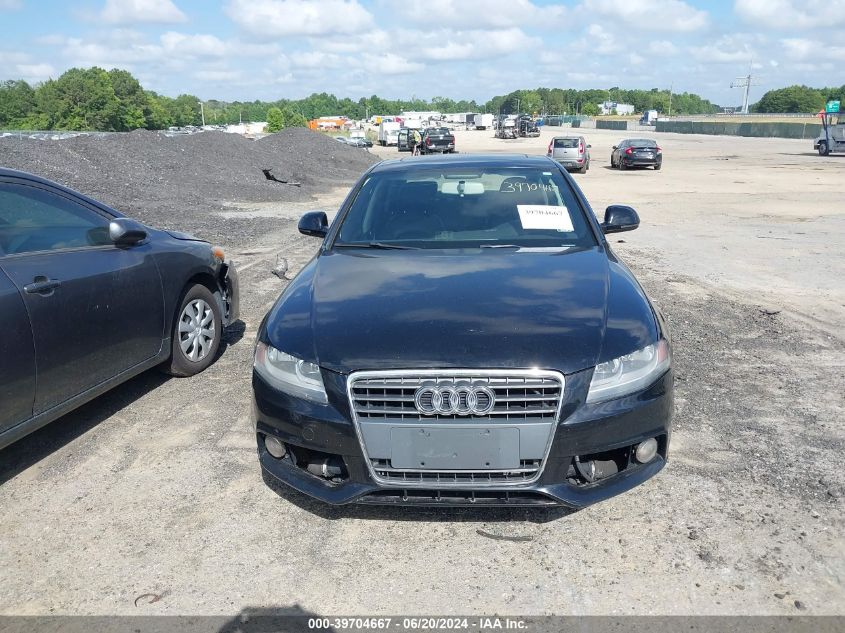 2009 Audi A4 2.0T Premium VIN: WAUJF78K79N048268 Lot: 39704667